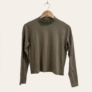 Everlane Cotton Crop Turtleneck Sweater